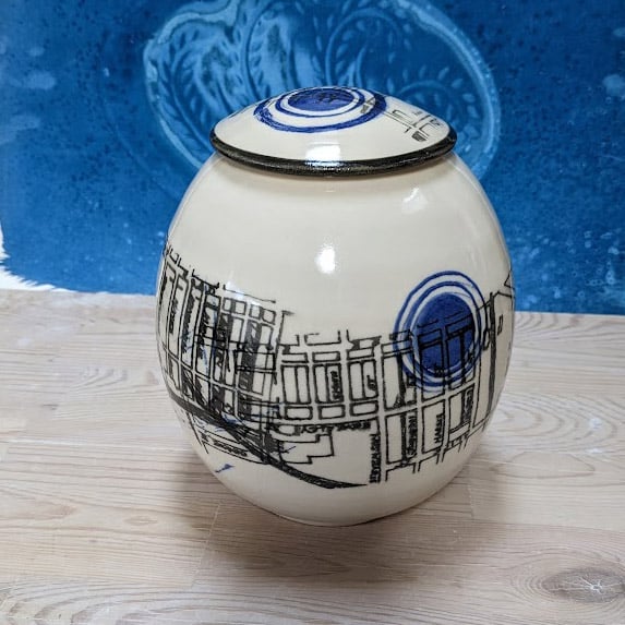 Image of The Ward - Round Lidded Canister PICK UP ONLY