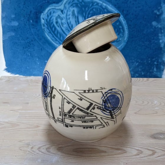 Image of The Ward - Round Lidded Canister PICK UP ONLY