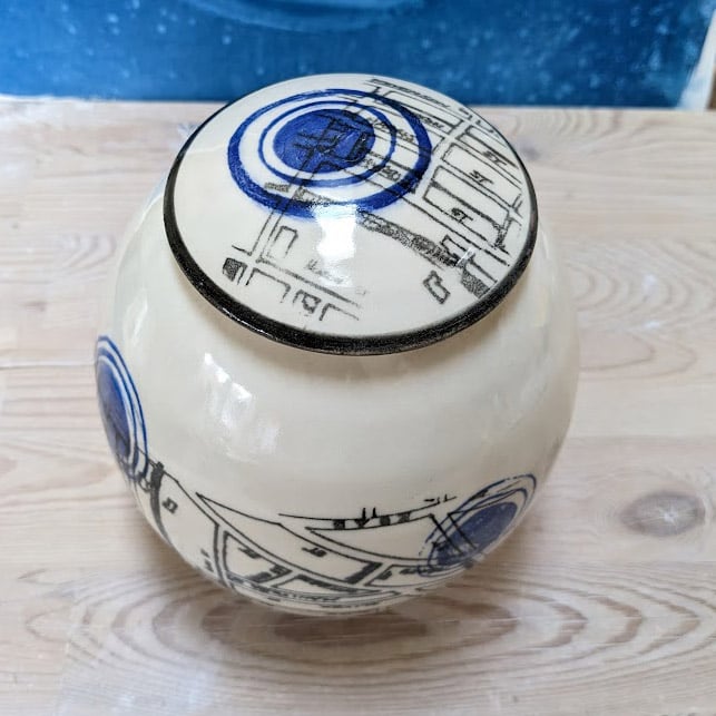 Image of The Ward - Round Lidded Canister PICK UP ONLY