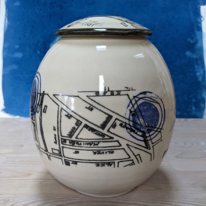 Image of The Ward - Round Lidded Canister PICK UP ONLY