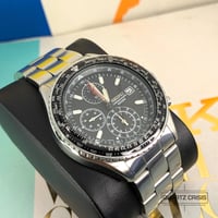 Image 5 of 2011 Seiko Flightmaster SND253 Black Quartz Chronograph (7t92-0CF0)