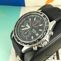 Image 4 of 2008 Seiko Flightmaster SND253 Black Quartz Chronograph (7t92-0CF0)