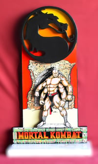 Image 1 of Mortal Kombat “Goro” 3D Hand Crafted Wooden Wall Hanging Artwork