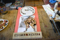 Image 3 of Mortal Kombat “Goro” 3D Hand Crafted Wooden Wall Hanging Artwork
