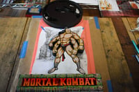 Image 4 of Mortal Kombat “Goro” 3D Hand Crafted Wooden Wall Hanging Artwork