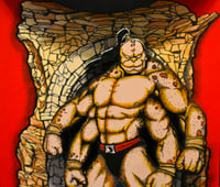 Image 9 of Mortal Kombat “Goro” 3D Hand Crafted Wooden Wall Hanging Artwork