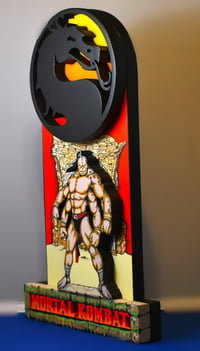 Image 16 of Mortal Kombat “Goro” 3D Hand Crafted Wooden Wall Hanging Artwork