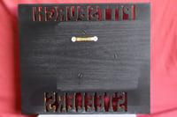 Image 2 of Pittsburgh Steelers Hand Crafted NFL 3D Wooden Team Helmet Wall Hanging Artwork.