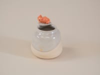 Image 2 of Orange Kitty Vase