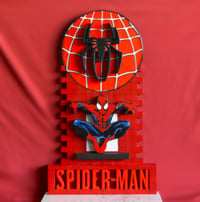 Image 1 of Spider-Man Hand Crafted 3D Wooden Diorama Wall Décor