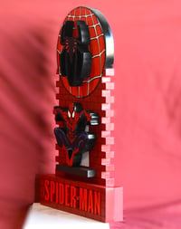 Image 4 of Spider-Man Hand Crafted 3D Wooden Diorama Wall Décor