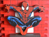 Image 8 of Spider-Man Hand Crafted 3D Wooden Diorama Wall Décor