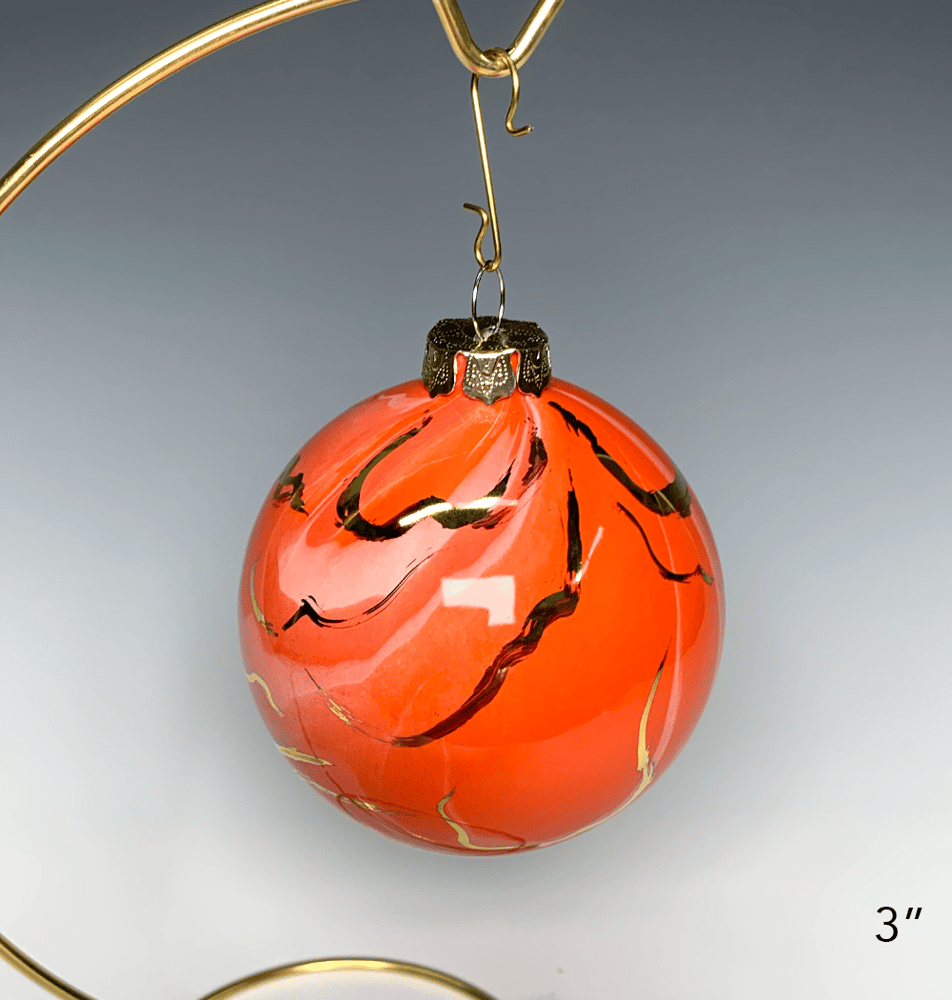Image of Limited Edition 20K Gold Luster Ornament 3" in Flamingo