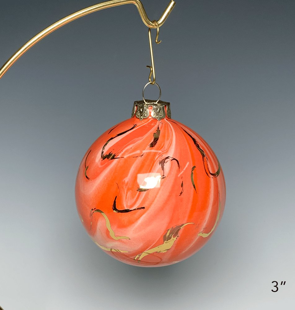 Image of Limited Edition 20K Gold Luster Ornament 3" in Flamingo