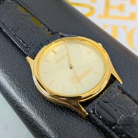 Image 1 of 1996 Seiko "Isuzu Motors" Commemorative Gold Quartz Dress Watch (Y136-6C90)