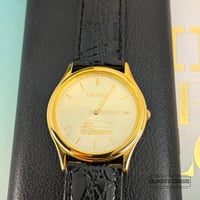 Image 4 of 1996 Seiko "Isuzu Motors" Commemorative Gold Quartz Dress Watch (Y136-6C90)