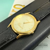 Image 5 of 1996 Seiko "Isuzu Motors" Commemorative Gold Quartz Dress Watch (Y136-6C90)