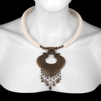 Image 1 of "Onya" Snake Vertebrae Bone Necklace