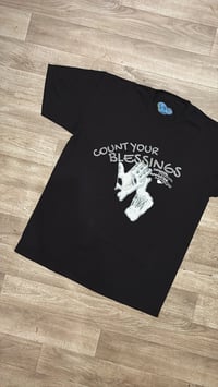 Image 2 of COUNT YOUR BLESSINGS- BLACK T shirt
