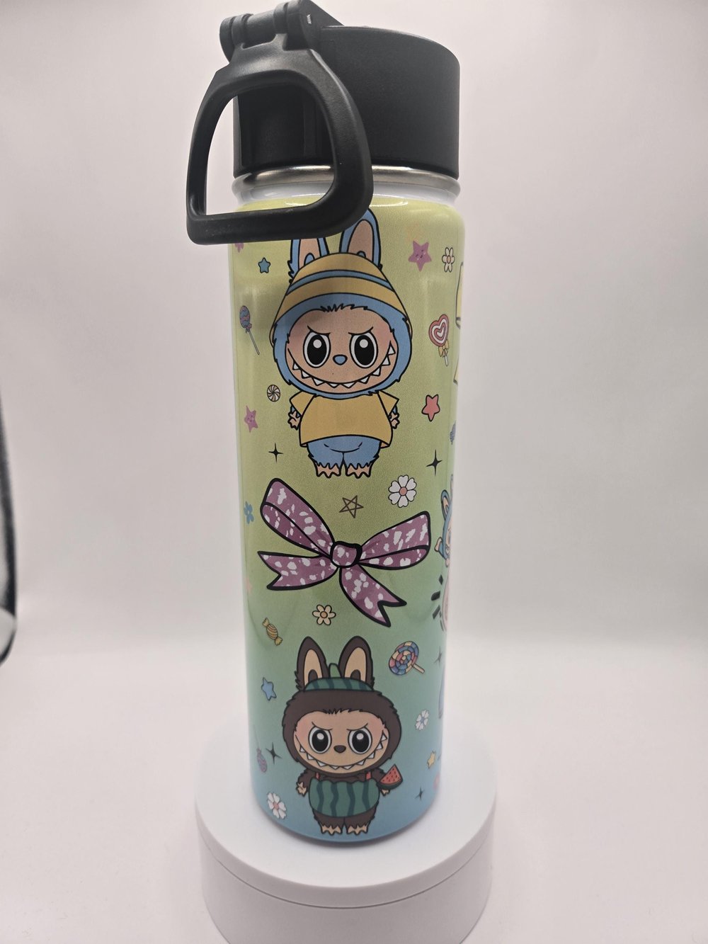 Image of 22oz Cute Critter Adventure Tumbler – Bowcore, Pastel & Full of Attitude
