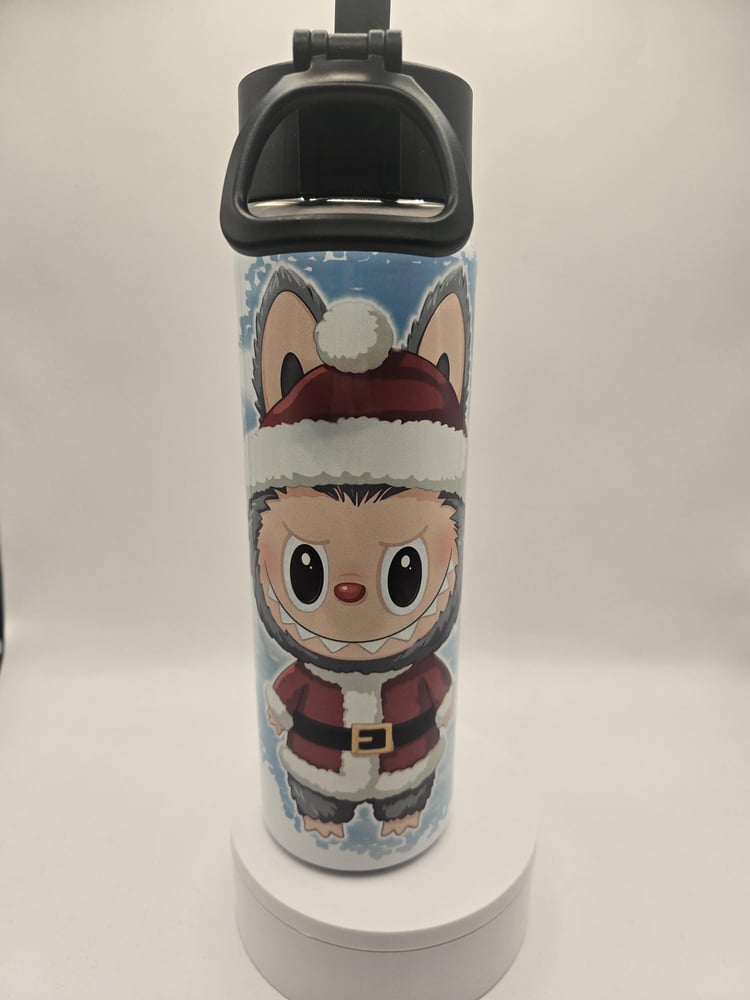 Image of Festive Mischief Holiday Tumbler | Cute Winter Critter 22oz Water Bottle - CUSTOMIZABLE