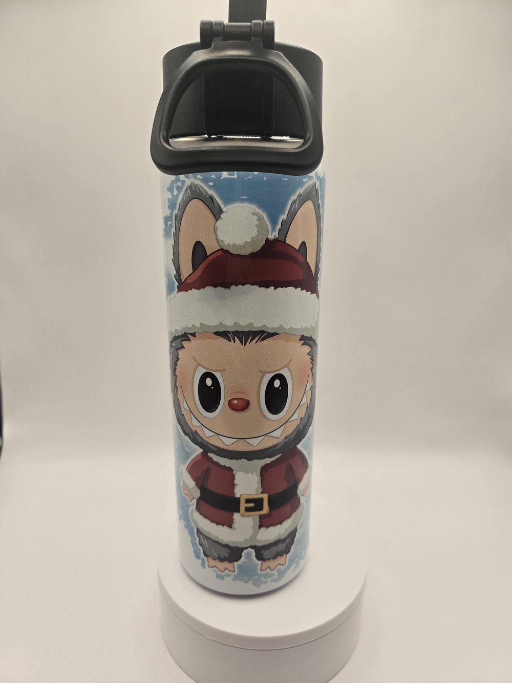 Image of Festive Mischief Holiday Tumbler | Cute Winter Critter 22oz Water Bottle - CUSTOMIZABLE