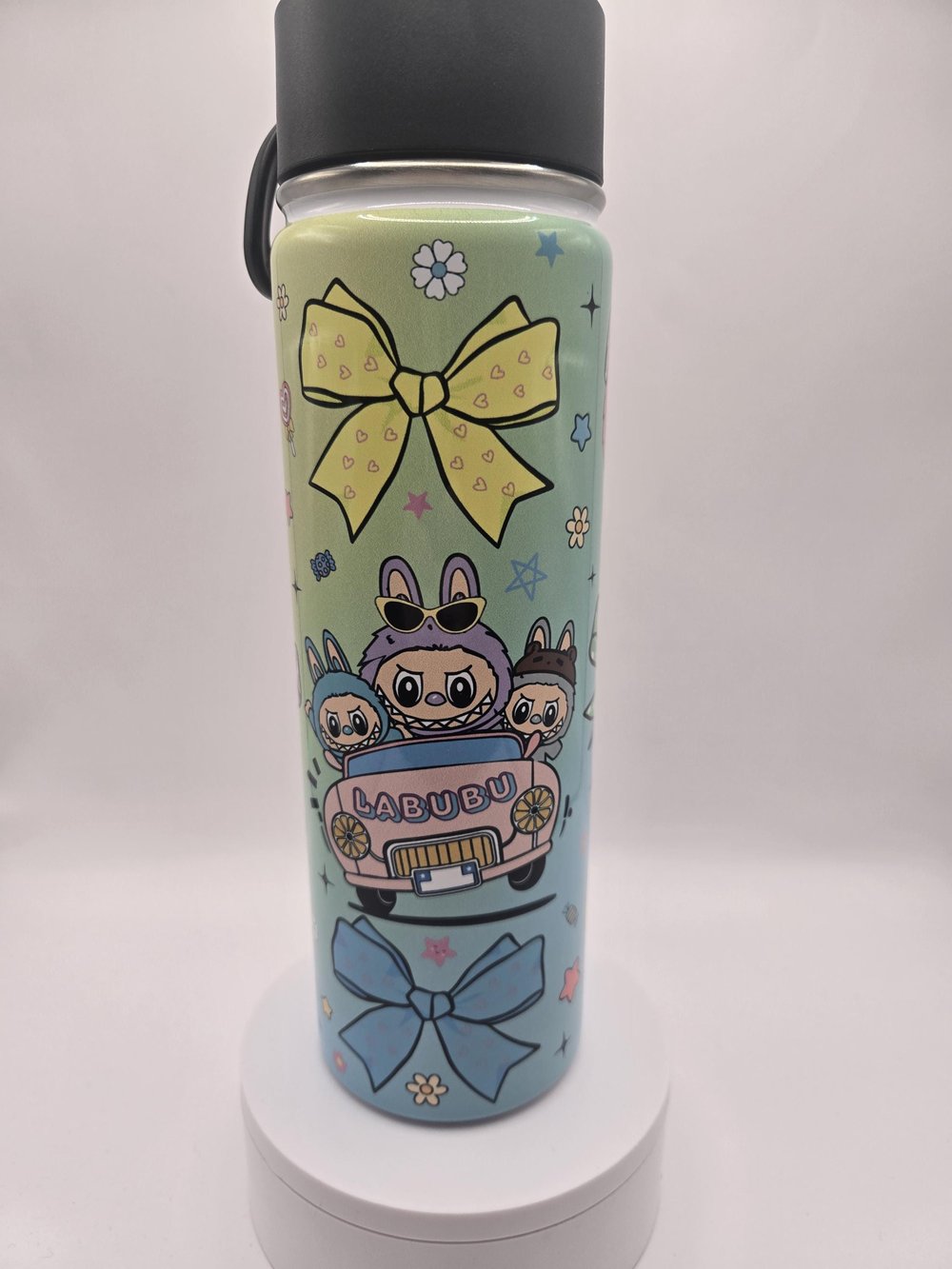 Image of 22oz Cute Critter Adventure Tumbler – Bowcore, Pastel & Full of Attitude