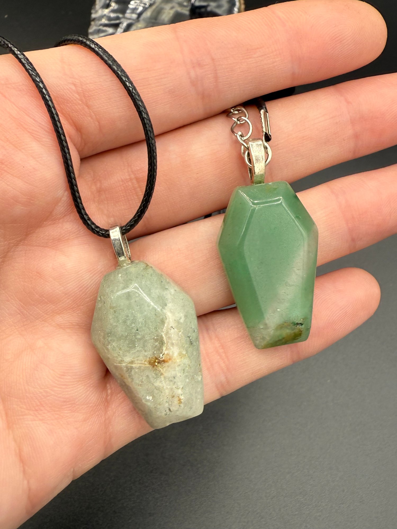 Green Aventurine Coffins