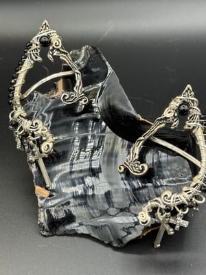 Onyx Elf Earcuff Earrings