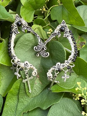 Onyx Elf Earcuff Earrings