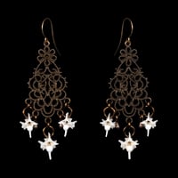 "Aria" Snake Vertebrae Bone Earrings