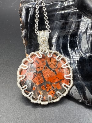 Brecciated Red Jasper Pendant