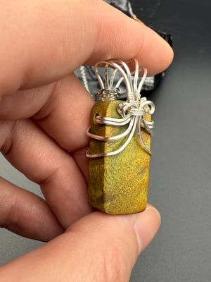 Yellow Wood Burl Pendant