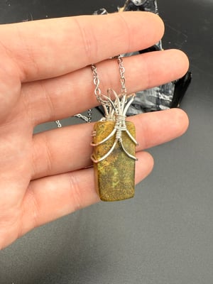 Yellow Wood Burl Pendant