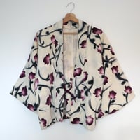 Image 1 of "Sumié Hana Mulasaki"　墨絵　花　紫