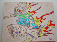 HAND DRAWN WOODEN ART INSPIRED BY M.GONZALES