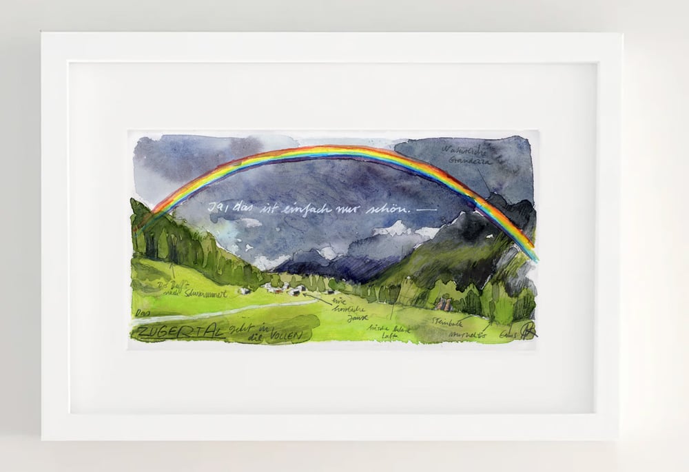 Image of Regenbogen überm Zugertal