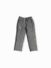 Image 1 of Pantalon en coton côtelé gris