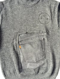 Image 3 of Pull en laine poche en denim Levi's avec lune en strass