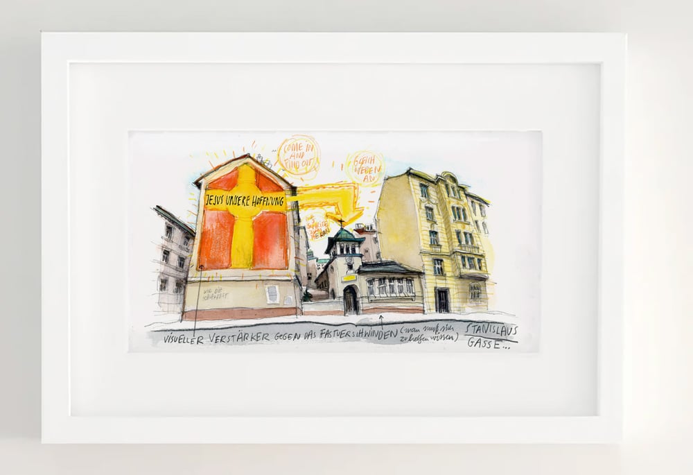 Image of Jesus in der Stanislausgasse // Wien