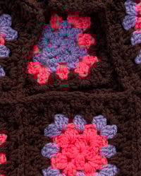Image 2 of Brown Granny Square balaclava