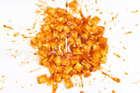 Ravioli in Tomato Sauce Splattered Isolated.  High resolution photo to download