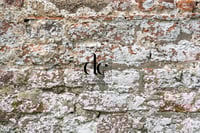 Worn whitewashed brick wall. Photoshop overlay, photo background 