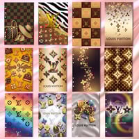 Image 2 of Planner Dashboard Cover - set of 12 LV Brown