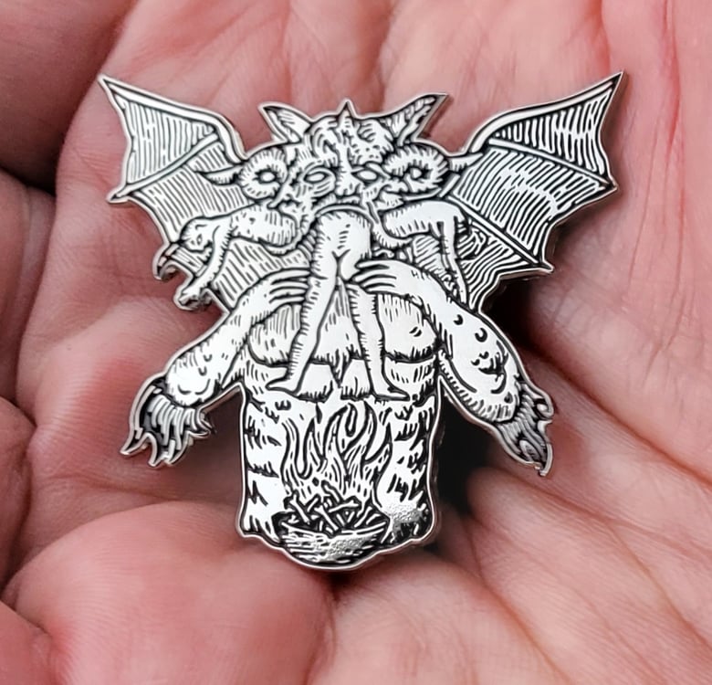 Image of Dante's Lucifer limited edition shaped enamel pin 