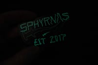 Image 4 of SPHYRNAS logo glow stickers
