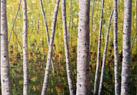 Image 4 of 'Bracken Woods' framed canvas