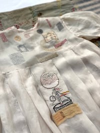 Image 1 of Embroidered Art Work/Silk Dress