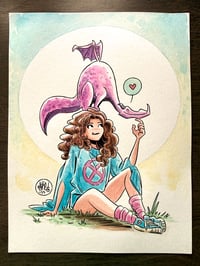 Image 2 of Kitty & Lockheed Watercolor