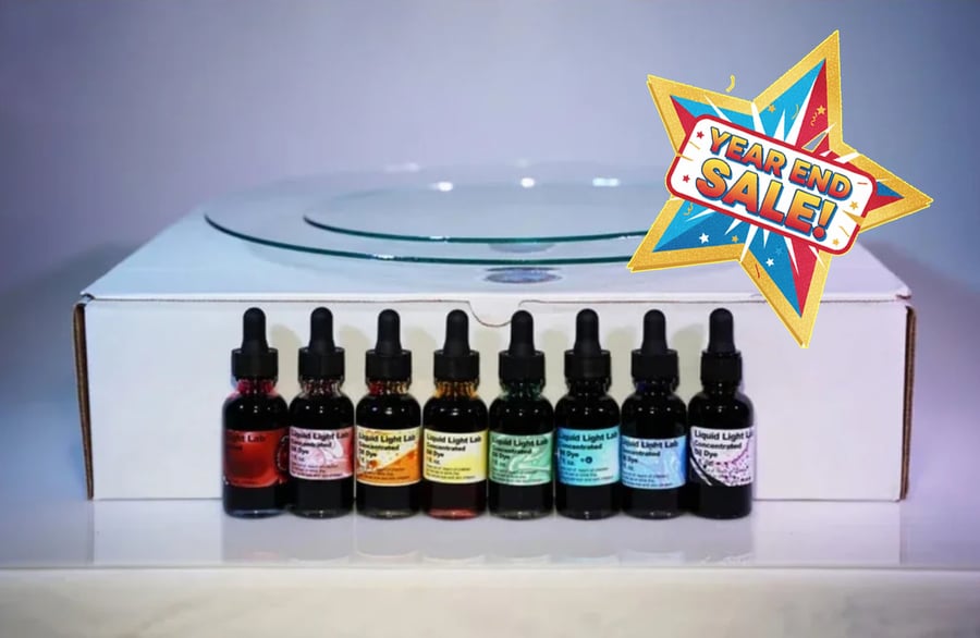 Image of Custom Glass & Oil Dye Set for Liquid Light Shows 